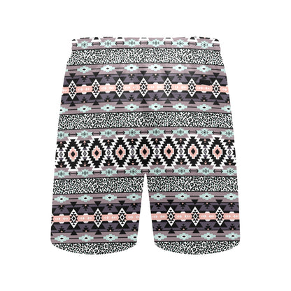 Safari Pattern Print Design LKS302 Men's Swim Trunks Beach Shorts