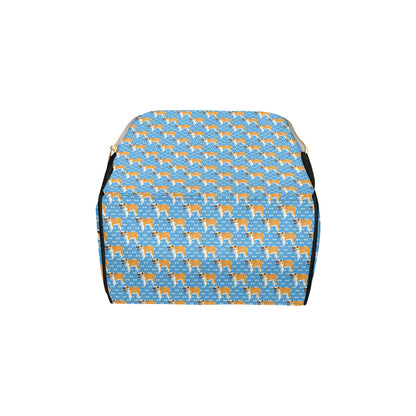 Bulldogs Pattern Print Design 06 Diaper Bag Backpack