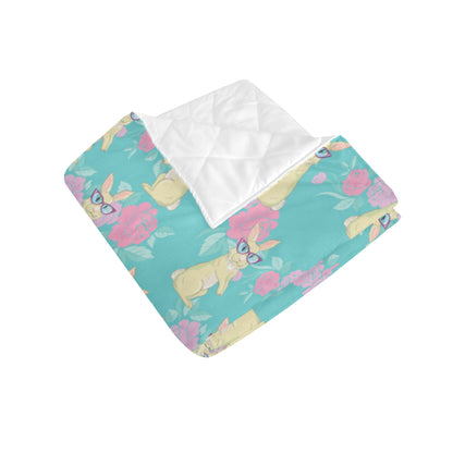 Rabbit Pattern Print Design RB05 Premium Quilt