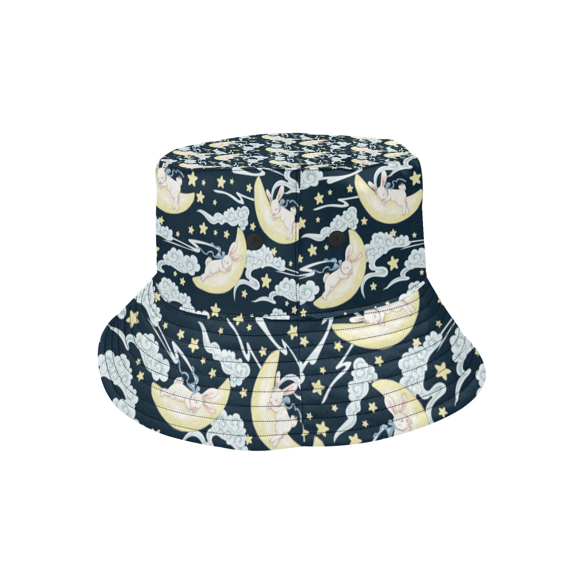 Rabbit Sleeping Pattern Print Design RB08 Unisex Bucket Hat