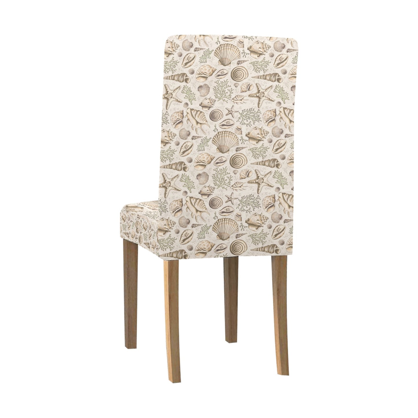 Seashell Print Design LKS304 Dining Chair Slipcover