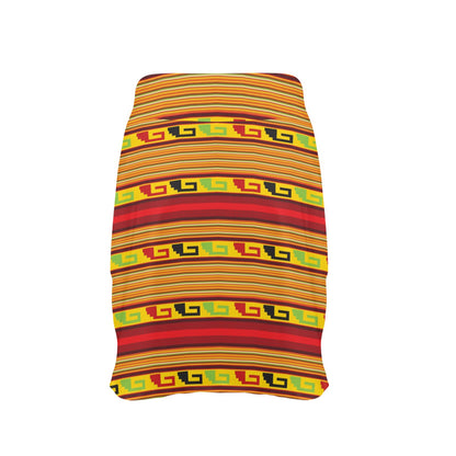 Mexican Blanket Ornament Print Pattern 17" Golf & Pickleball Skort with Pockets