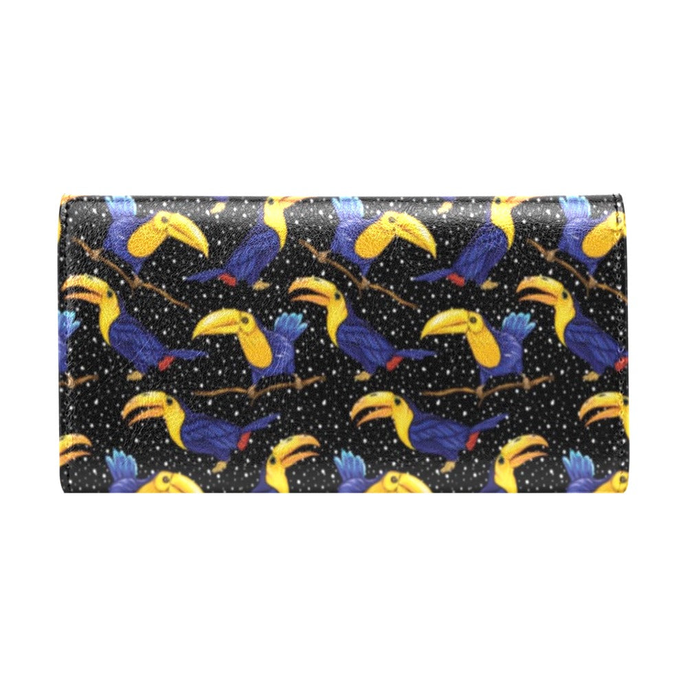 Toucan Print Design LKS307 Women's Trifold Wallet