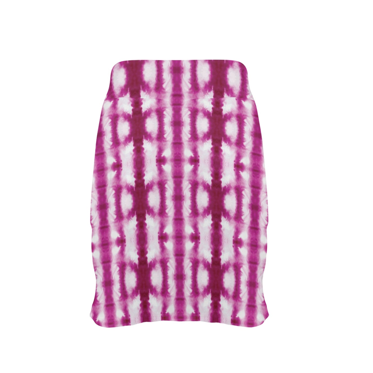 Tie Dye Dark Pink Print Design LKS303 17" Golf & Pickleball Skort with Pockets