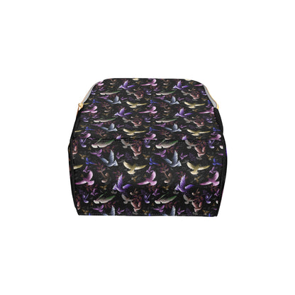 Pigeon Pattern Print Design 01 Diaper Bag Backpack