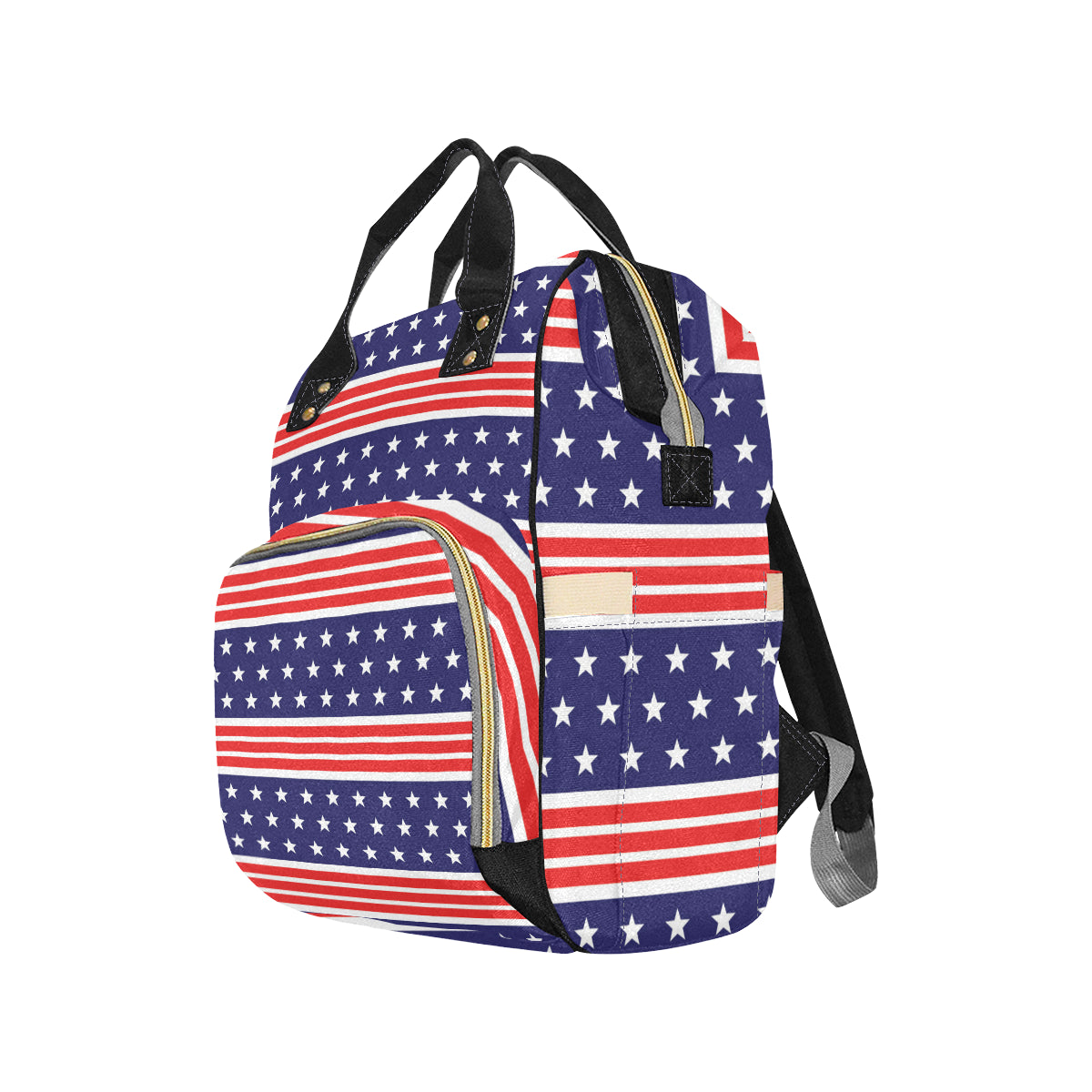 Patriotic Pattern Print Design A04 Diaper Bag Backpack