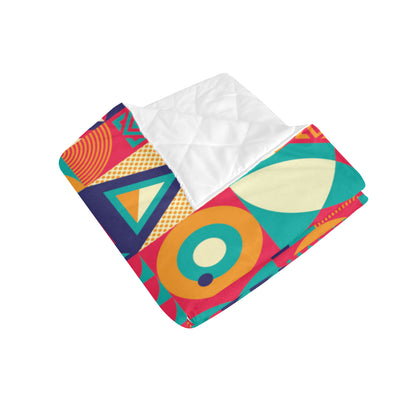 Mosaic Pattern Print Design 03 Premium Quilt