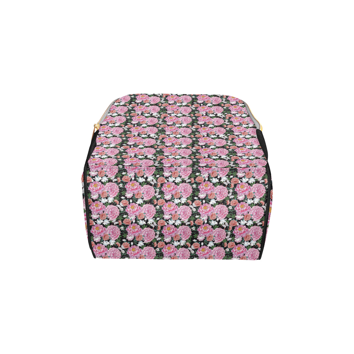 Dahlia Pattern Print Design 02 Diaper Bag Backpack