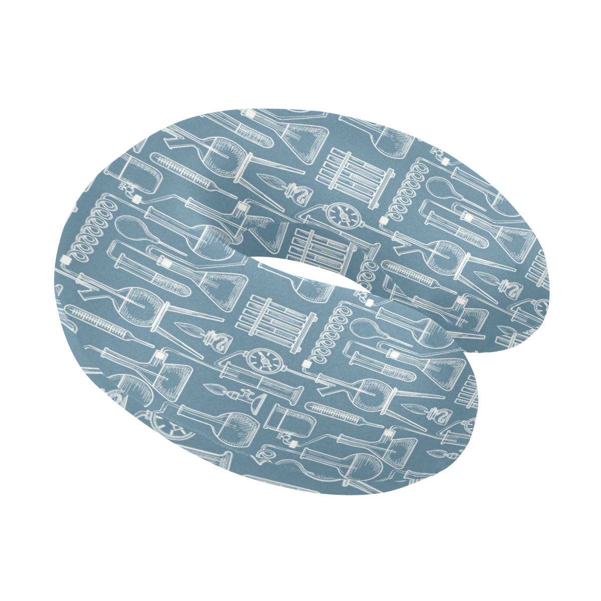 Chemical Pattern Print Design 05 U-Shaped Travel Neck Pillow