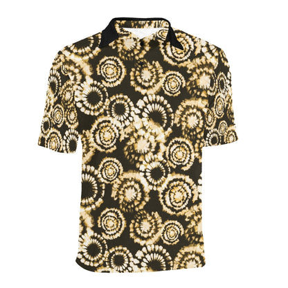 Tie Dye Print Design LKS307 Men Polo Shirt