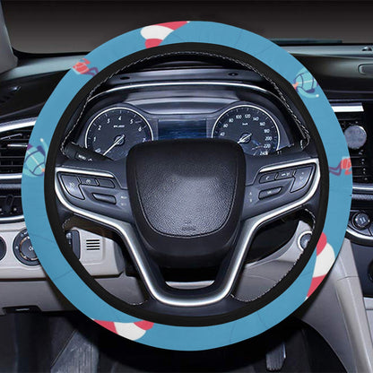 Skydiver Print Design LKS306 Steering Wheel Cover with Elastic Edge