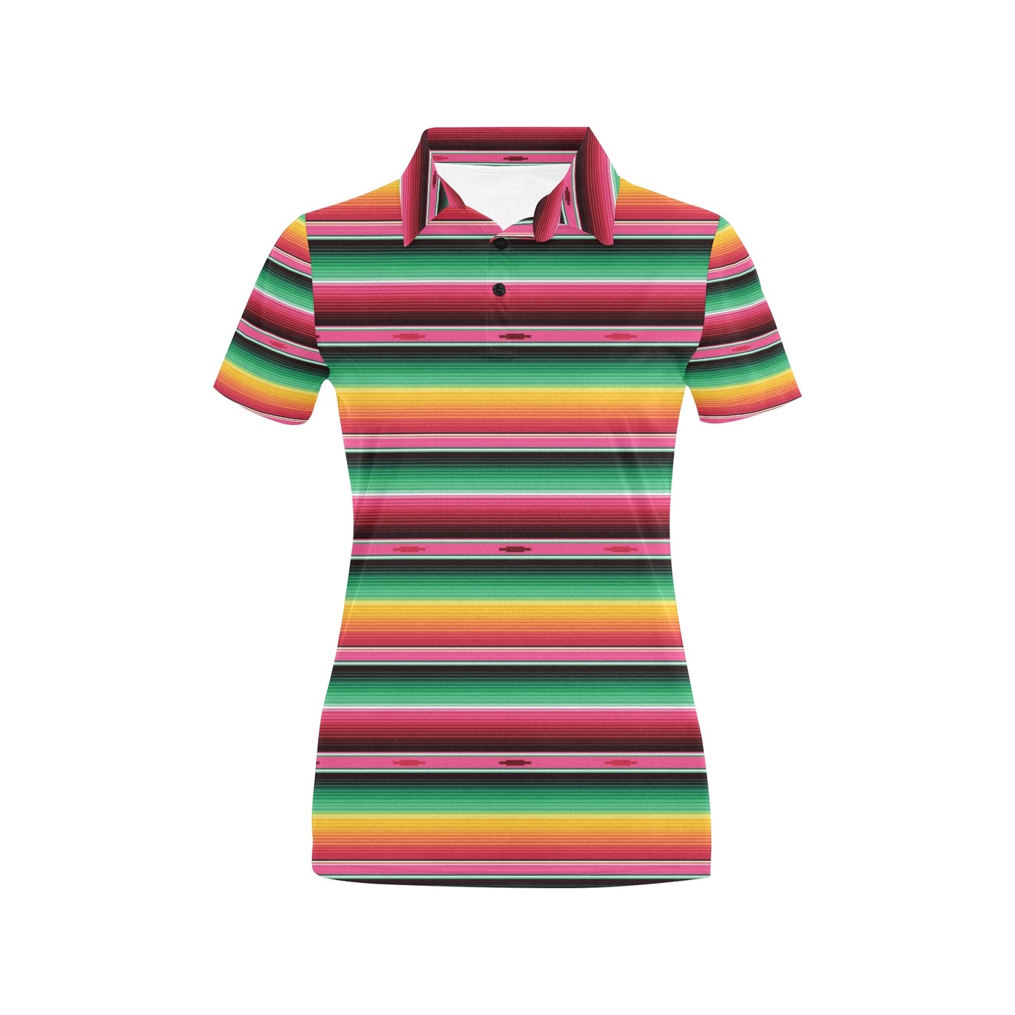 Mexican Blanket Classic Print Pattern Women's Polo Shirt