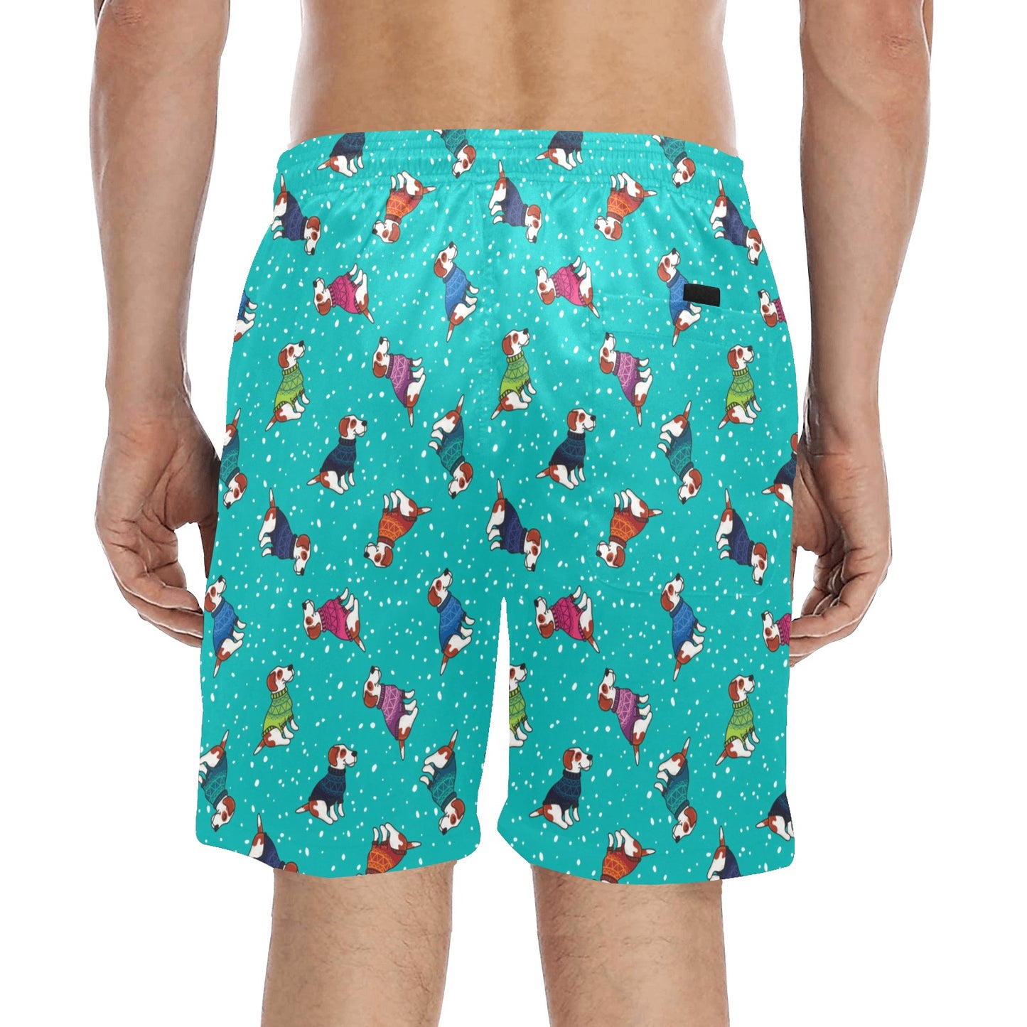 Russell Terriers Print Design LKS309 Men's Swim Trunks Beach Shorts