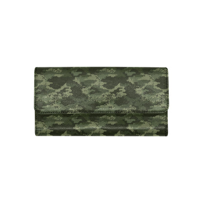 Army Camouflage Pattern Print Design 02 Women's Trifold Wallet