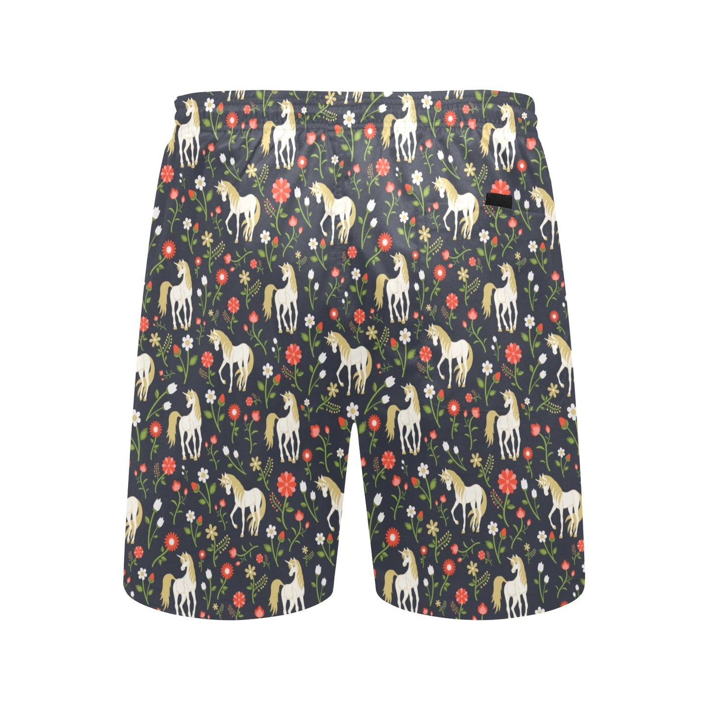 Unicorn Print Design LKS301 Men's Swim Trunks Beach Shorts
