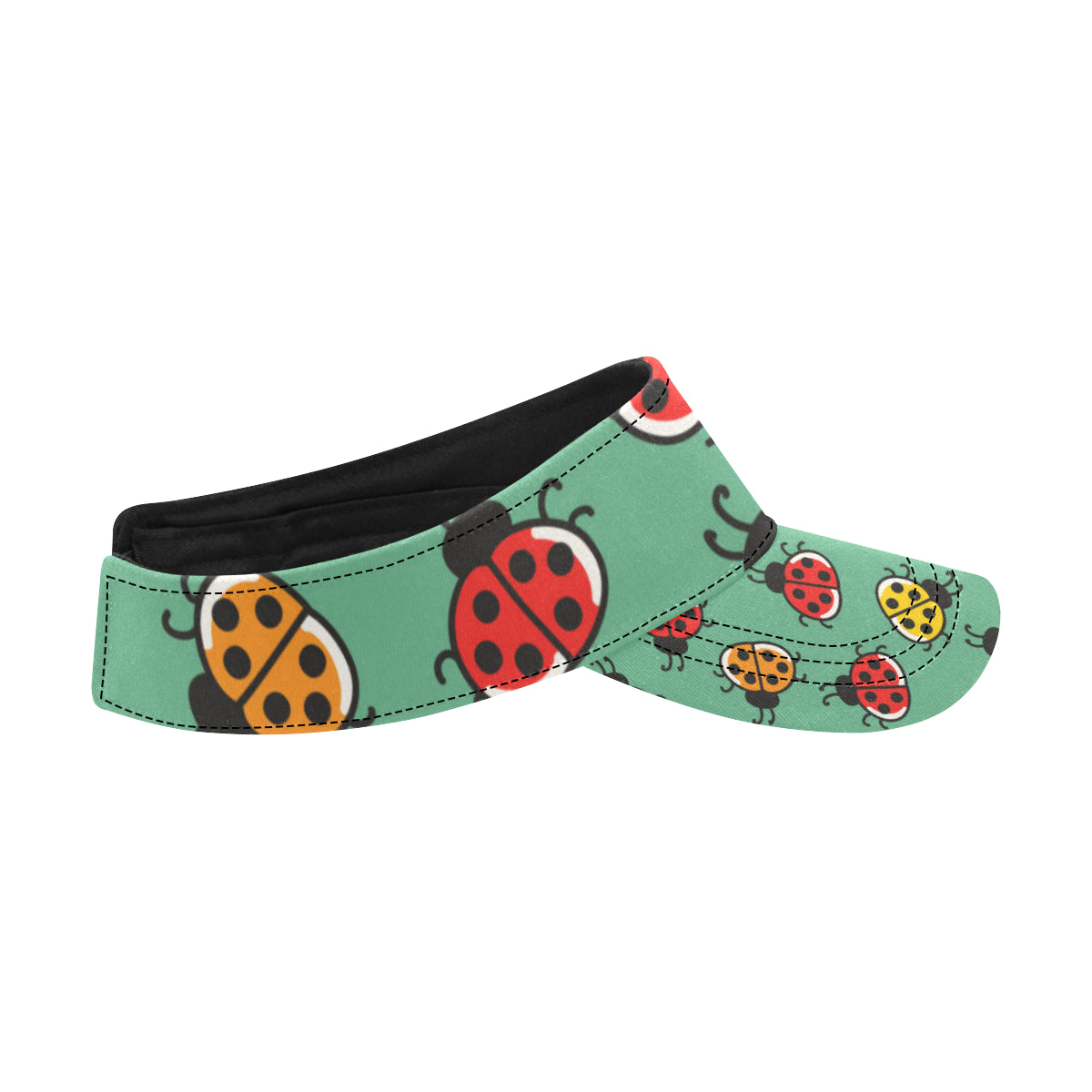 Ladybug Pattern Print Design 02 Unisex Sun Visor