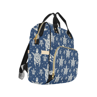 Sea Turtle Tribal Diaper Bag Backpack