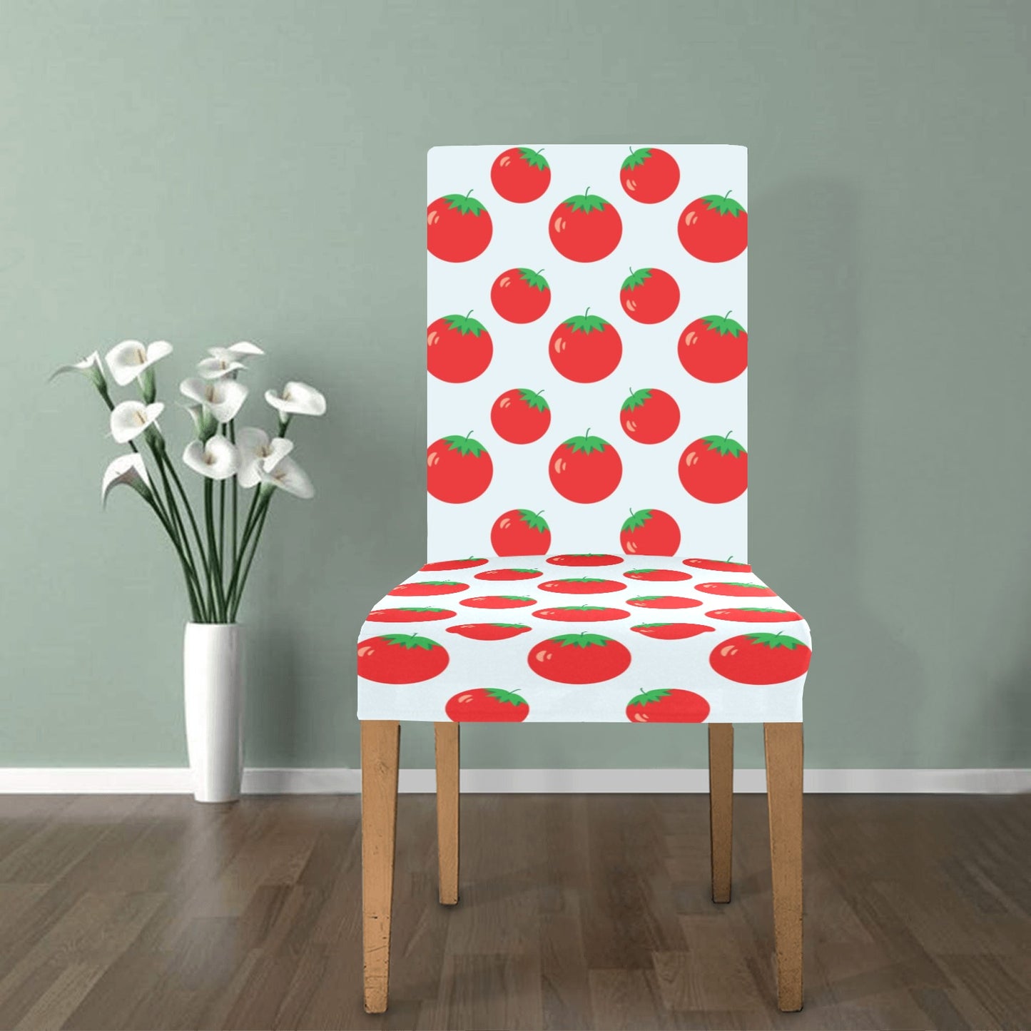 Tomato Print Design LKS307 Dining Chair Slipcover