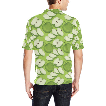 Apple Pattern Print Design AP010 Men Polo Shirt