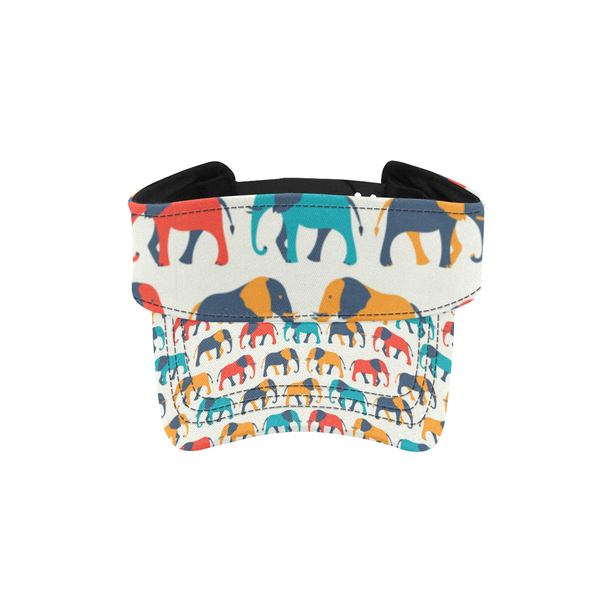 Elephant Colorful Print Pattern Unisex Sun Visor