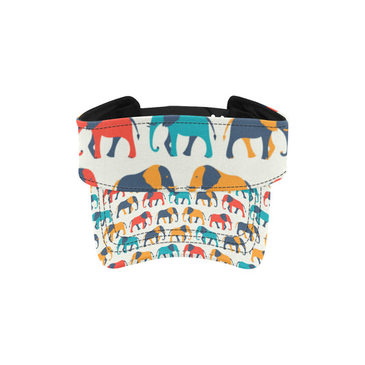 Elephant Colorful Print Pattern Unisex Sun Visor