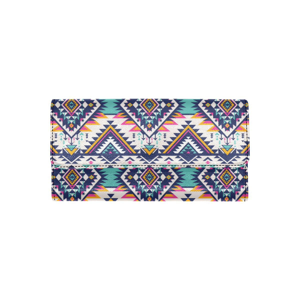 Tribal Aztec native american Women's Trifold Wallet