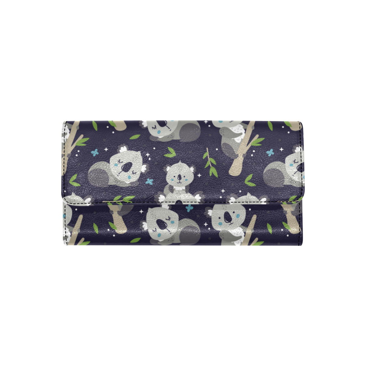 Koala Pattern Print Design 04 Women's Trifold Wallet