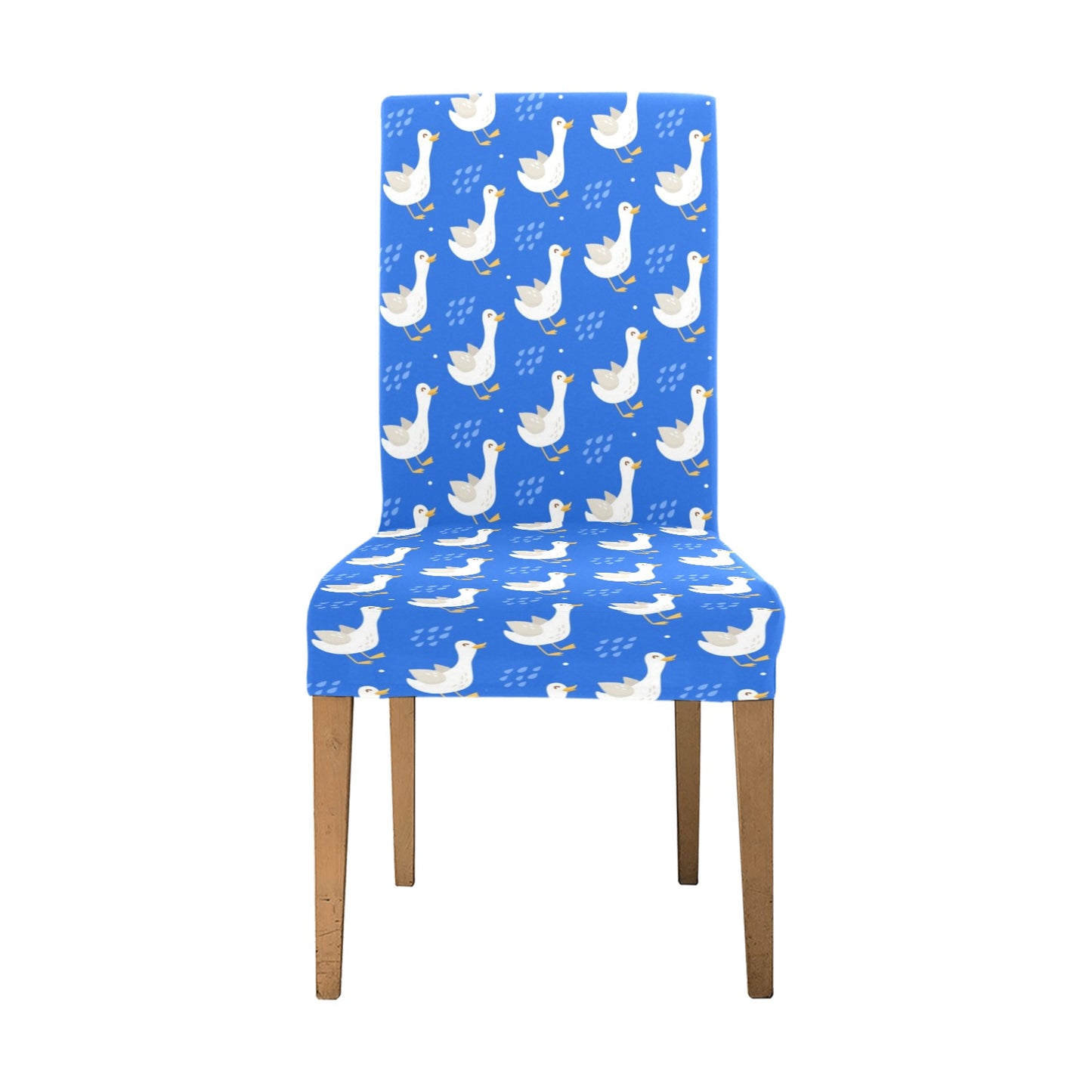 Goose Print Design LKS402 Dining Chair Slipcover