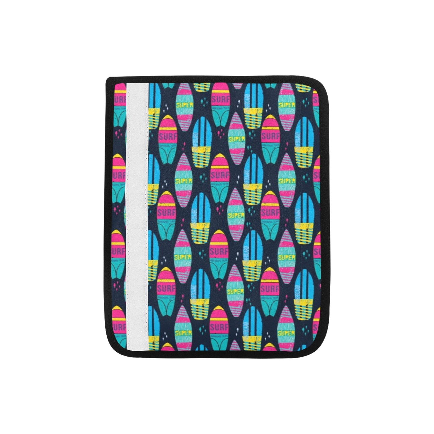 Surfboard Colorful Print Design LKS302 Car Seat Belt Cover