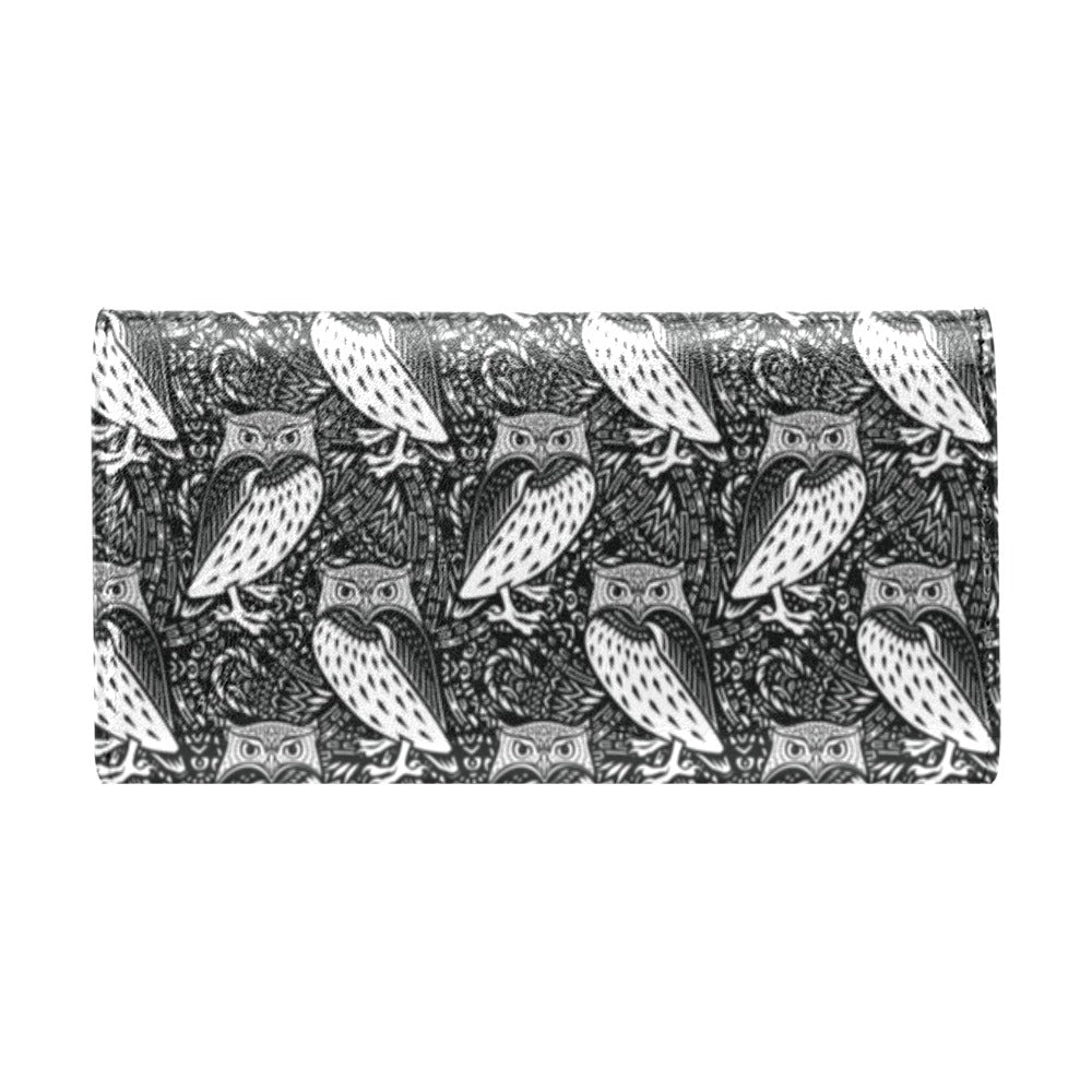 Tribal Pattern Print Design LKS308 Women's Trifold Wallet