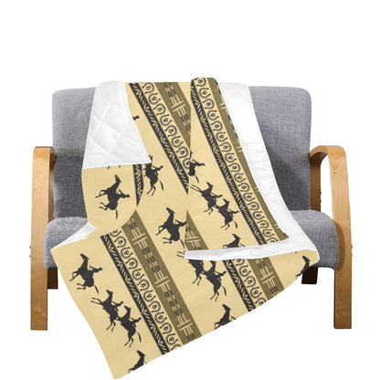 Horse Pattern Prnt Premium Quilt