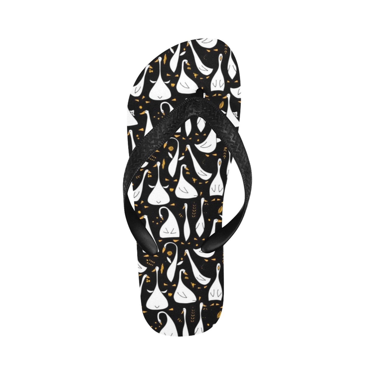 Goose Print Design LKS401 Flip Flops