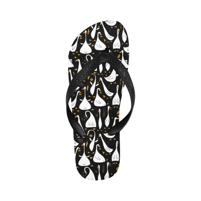 Goose Print Design LKS401 Flip Flops