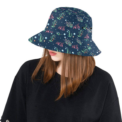 Seaweed Print Design LKS306 Unisex Bucket Hat