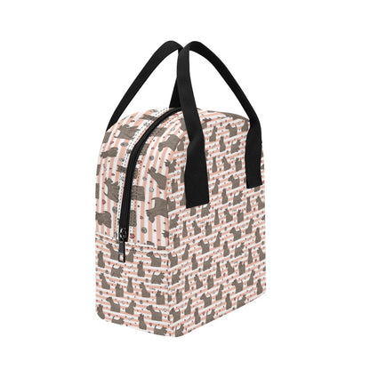 Scottish Terriers Print Design LKS3016 Insulated Lunch Bag