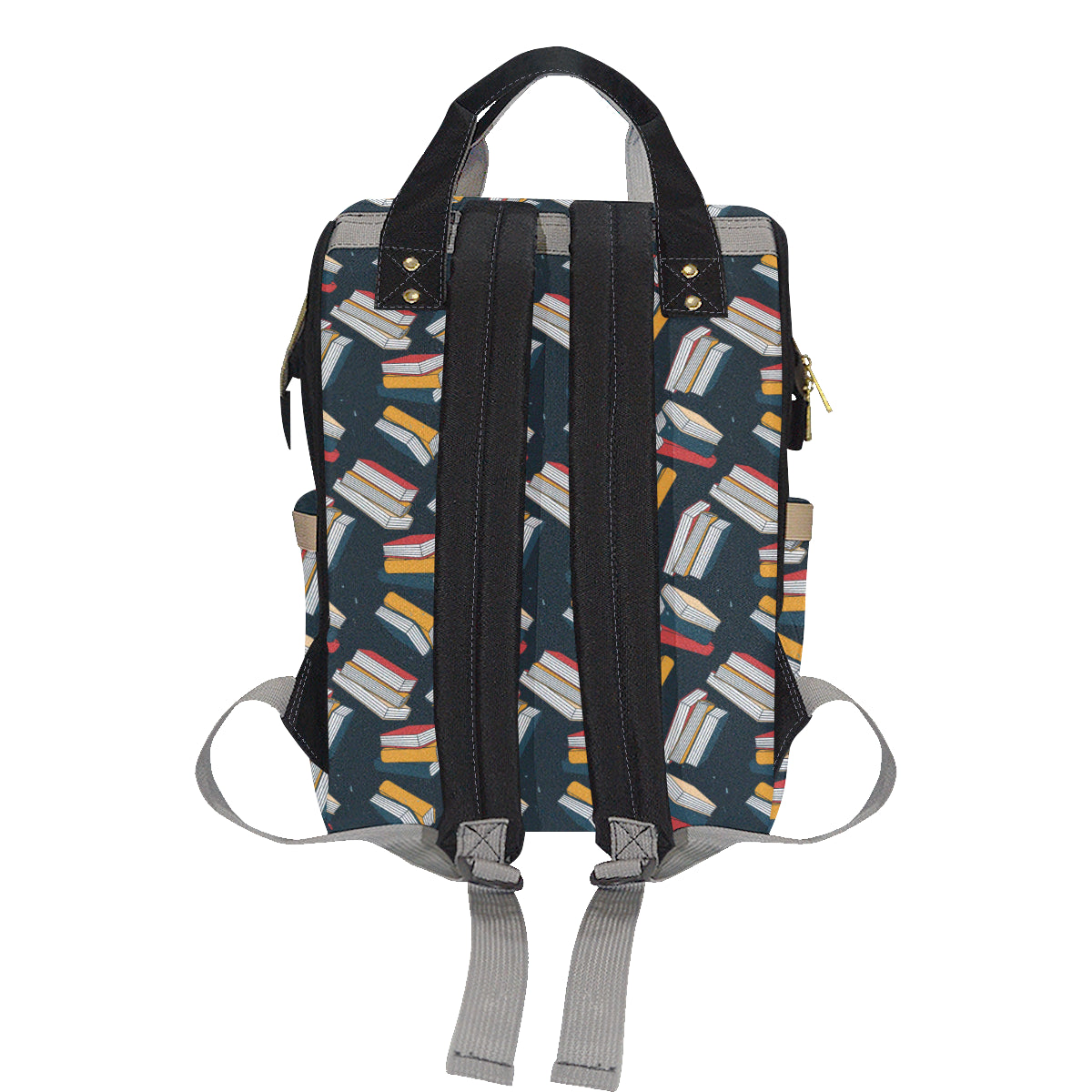Book Pattern Print Design 07 Diaper Bag Backpack