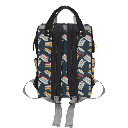 Book Pattern Print Design 07 Diaper Bag Backpack