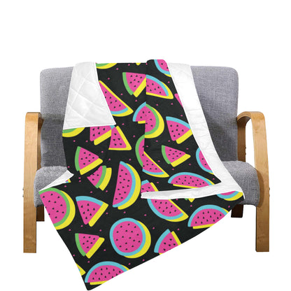 Watermelon Pattern Print Design WM07 Premium Quilt