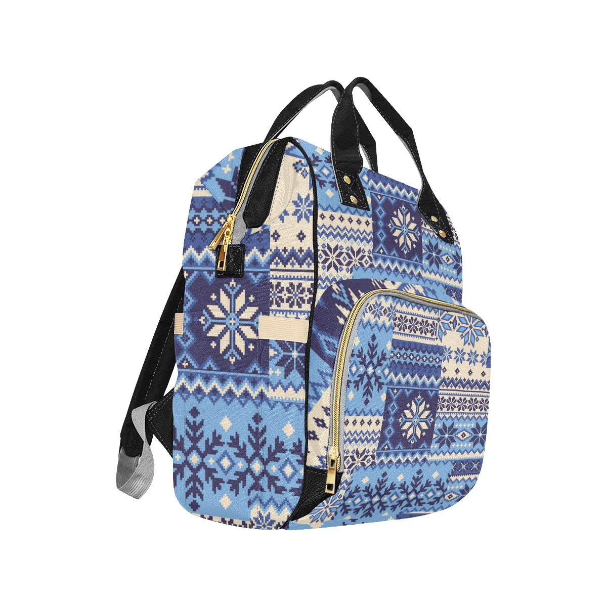Nordic Pattern Print Design A04 Diaper Bag Backpack