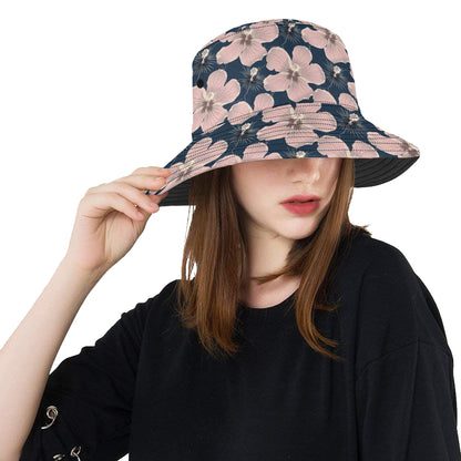 Plumeria Pattern Print Design PM018 Unisex Bucket Hat