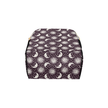 Sun Moon Face Diaper Bag Backpack
