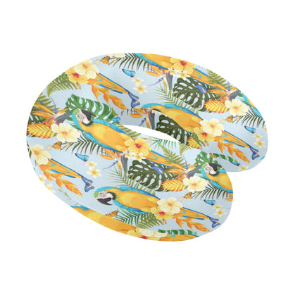 Parrot Pattern Print Design A04 U-Shaped Travel Neck Pillow