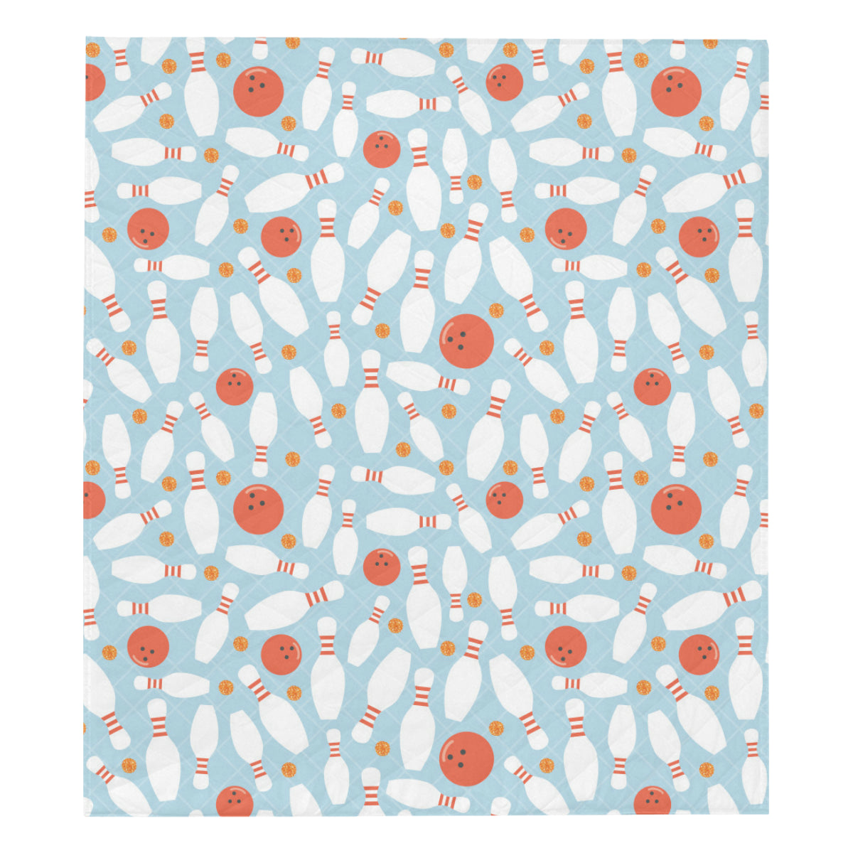 Bowling Pattern Print Design 09 Premium Quilt