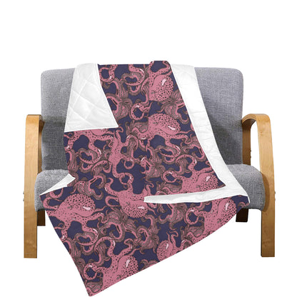 Octopus Pattern Print Design A03 Premium Quilt