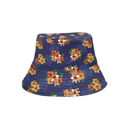 Hawaiian Themed Pattern Print Design H02 Unisex Bucket Hat