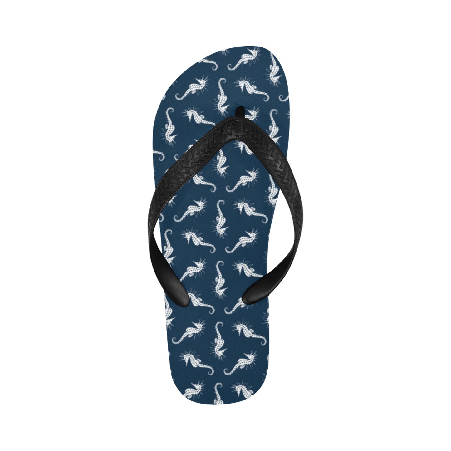 SeaHorse Print Design LKS402 Flip Flops
