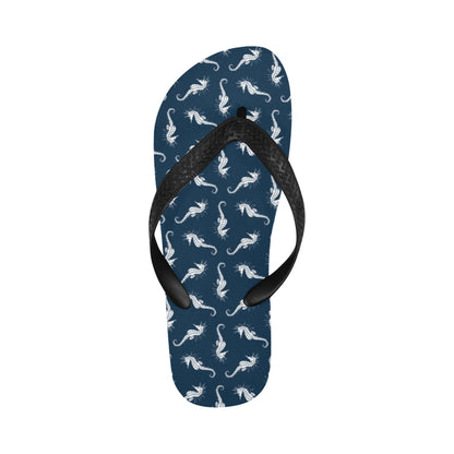 SeaHorse Print Design LKS402 Flip Flops