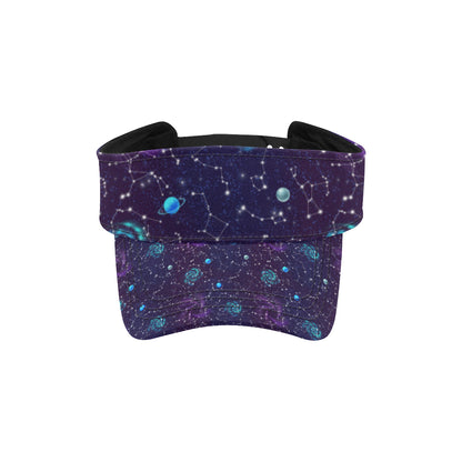 Zodiac Galaxy Design Print Unisex Sun Visor