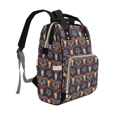 Buffalo Head Print Design LKS403 Diaper Bag Backpack