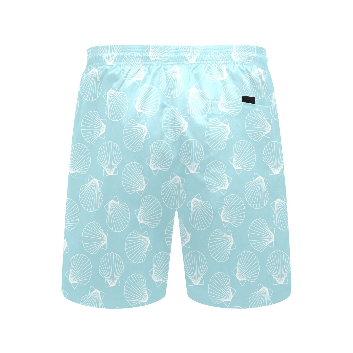 Seashell Print Design LKS3010 Men's Swim Trunks Beach Shorts